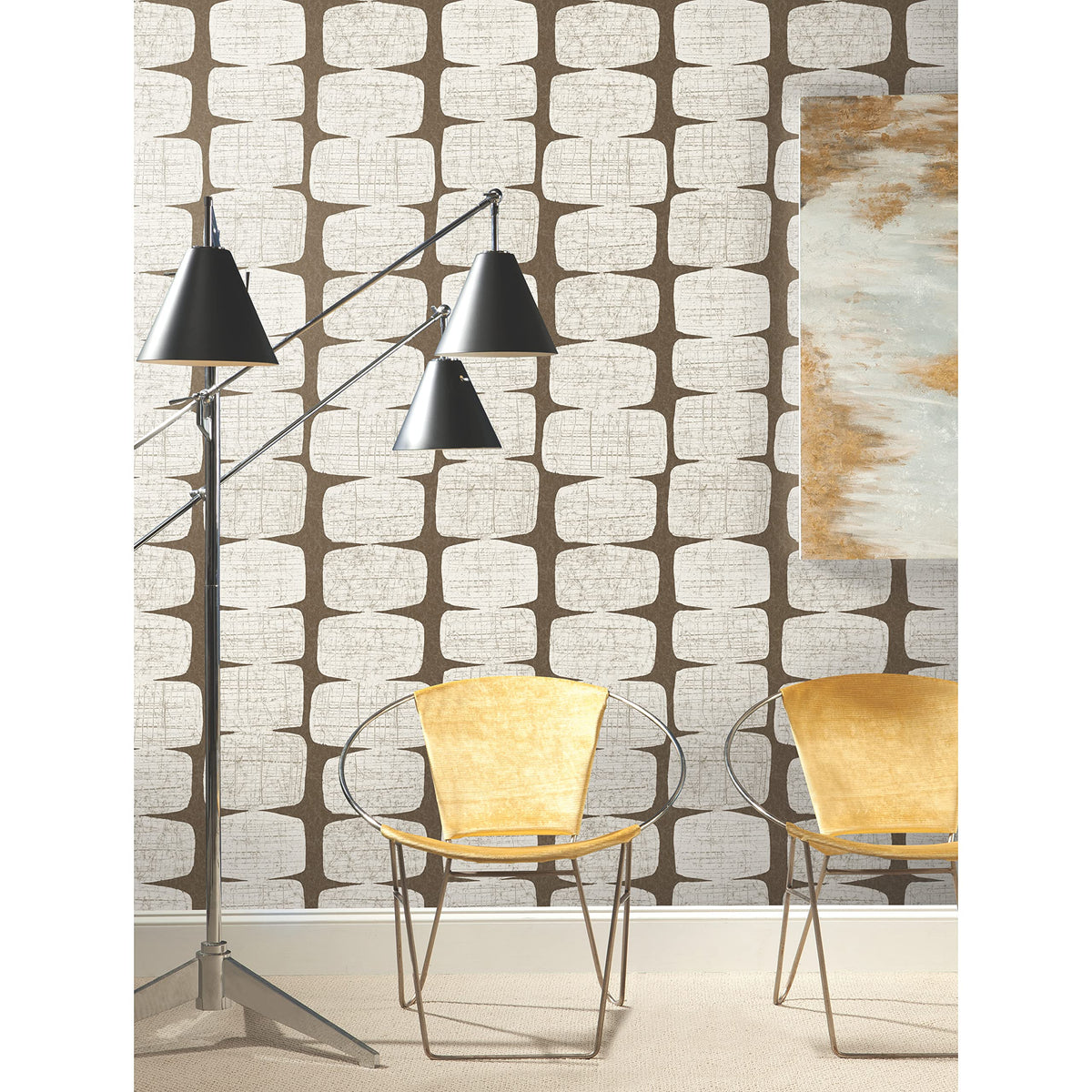 RoomMates RMK12349PL beads wallpaper USA made label CPSIA compliant.