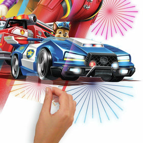 RoomMates Paw Patrol wall decal, repositionable for flexible room redesign.
