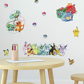 RoomMates Pokemon decals are removable and repositionable with no residue left behind