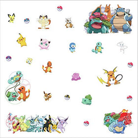 RoomMates Pokemon wall decal applied on a clean surface enables quick room transformation