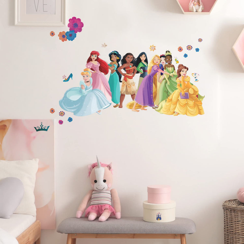 RoomMates RMK5330GM Disney Princess decals collection for easy wall decoration.