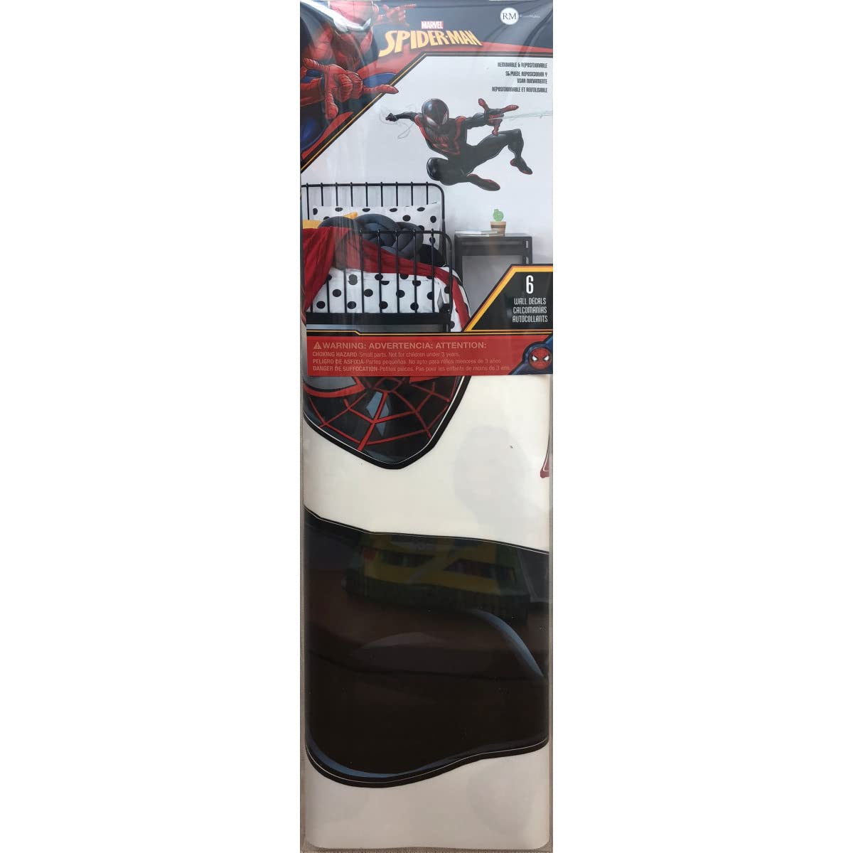 RoomMates Spider-Man Miles Morales giant wall decal helps transform spaces safely without damage