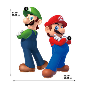 RoomMates Super Mario wall decal easy-apply helps quick room upgrade.
