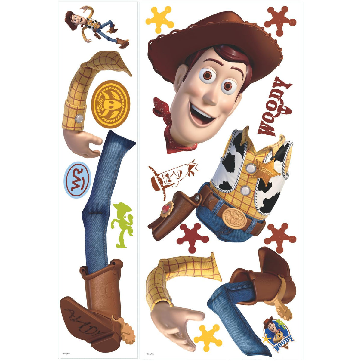 RoomMates Woody bedroom decor setup ideal for quick room refresh.
