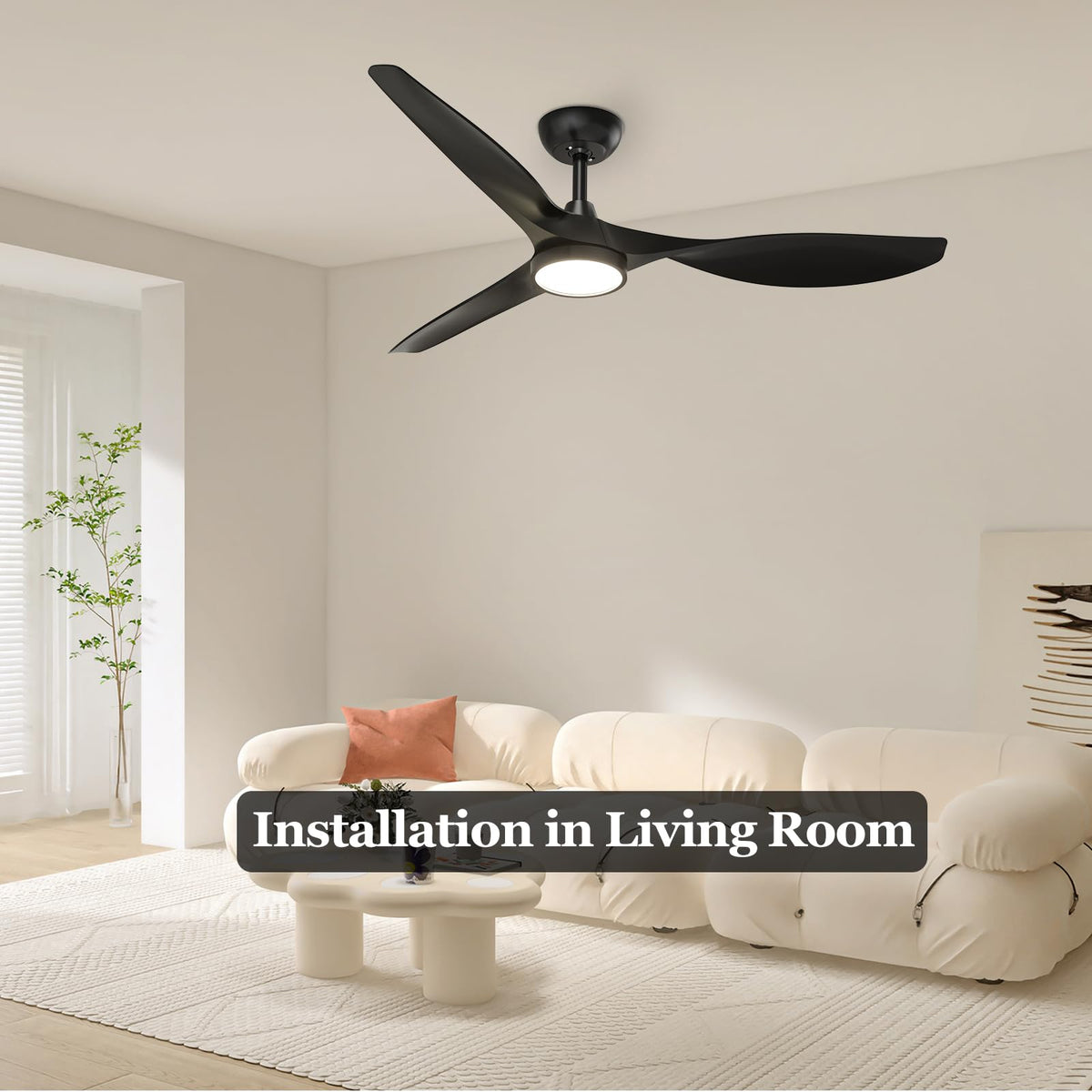 Roomratv durable ABS blades and integrated design reduce wobble