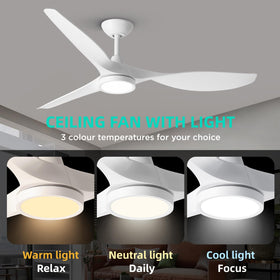 Roomratv large airflow from a three-blade design provides quick cooling