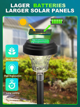 Easy setup: insert into ground and let it charge in sunshine.