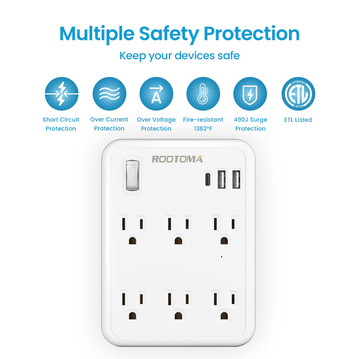 Rootoma USB-C smart charging port delivers efficient power