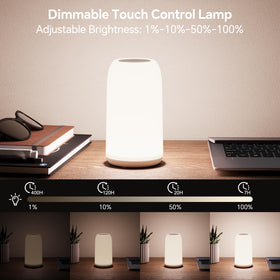 ROOTRO lamp at 1% brightness offering gentle night glow