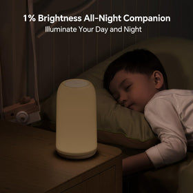 ROOTRO RGB touch lamp cycling colors for mood lighting