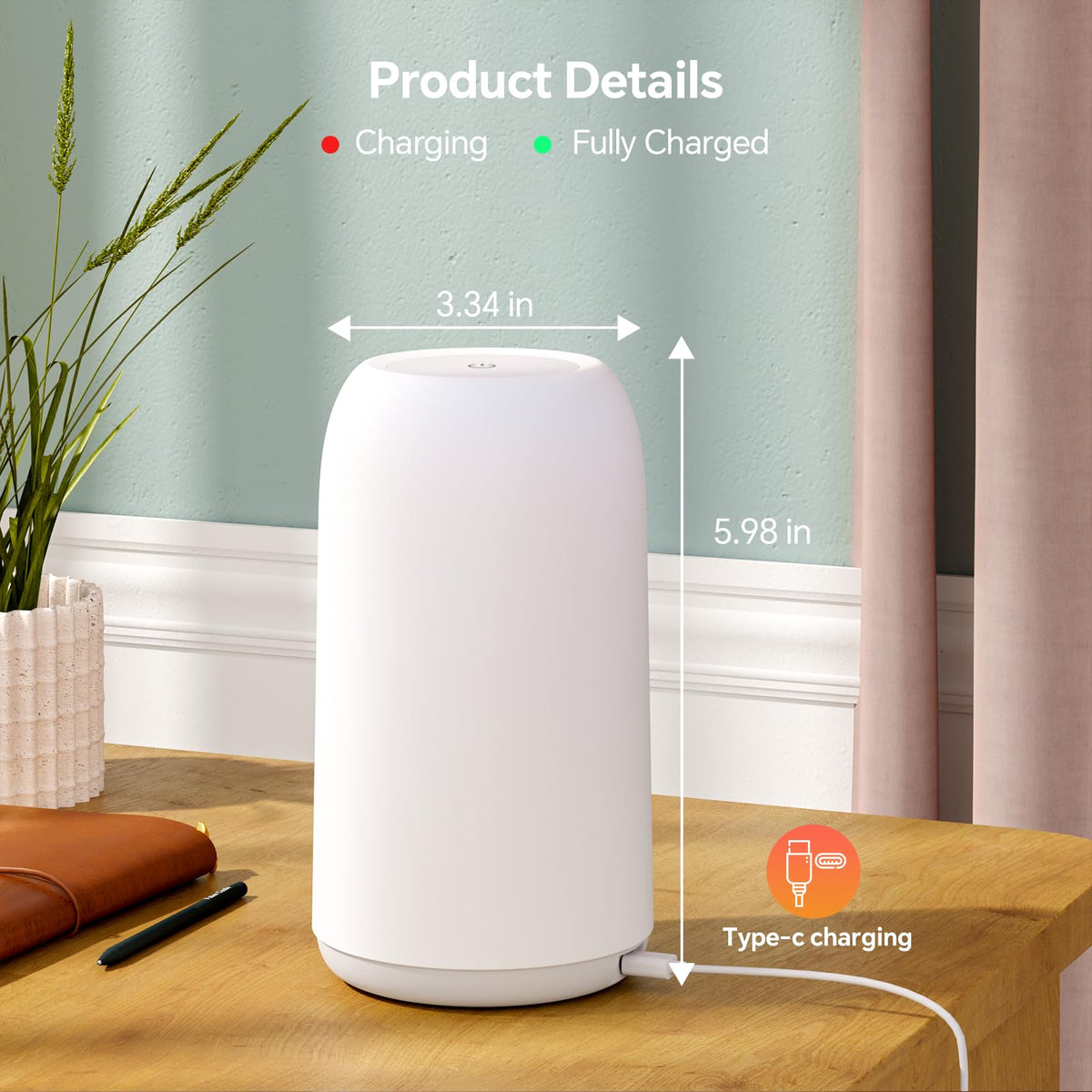 ROOTRO sleep-friendly lighting with extended runtime options