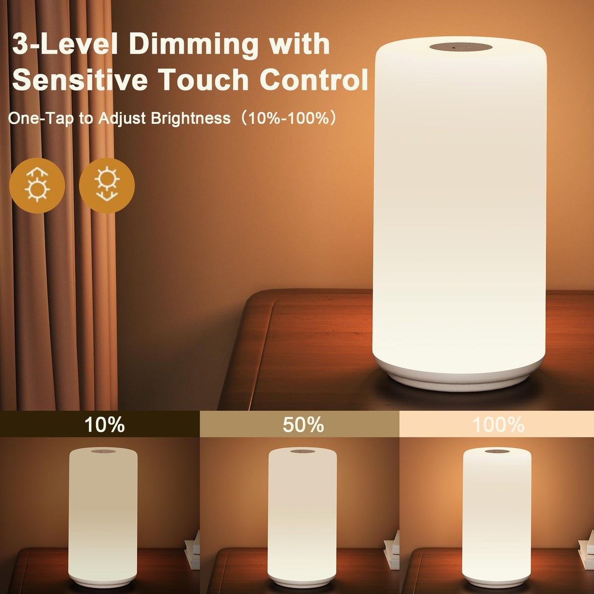 ROOTRO modern white shade distributes light evenly for calm spaces