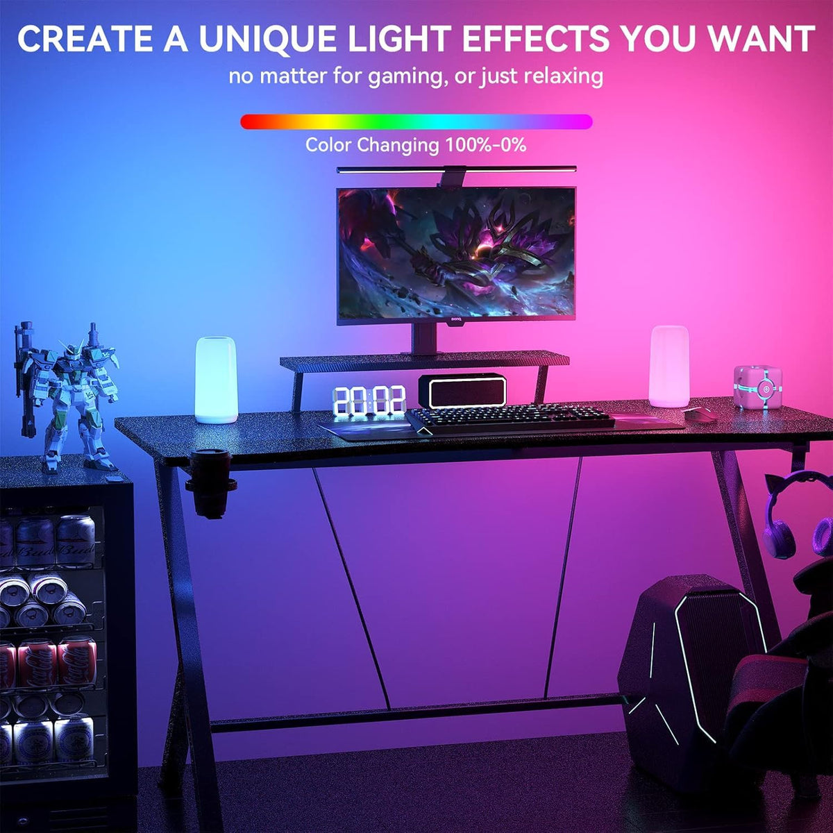 Anti-slip base keeps ROOTRO lamp steady on any surface.