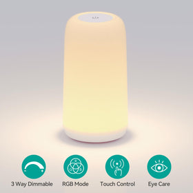 ROOTRO lamp showing color cycle mode for dynamic mood lighting.