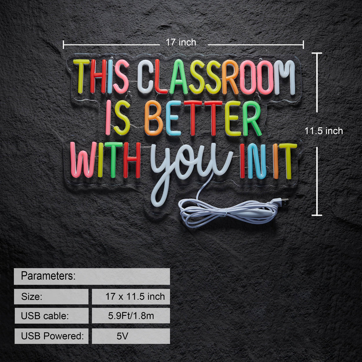 Roouneon teacher inspirational sign adds motivational wall art for back-to-school spaces