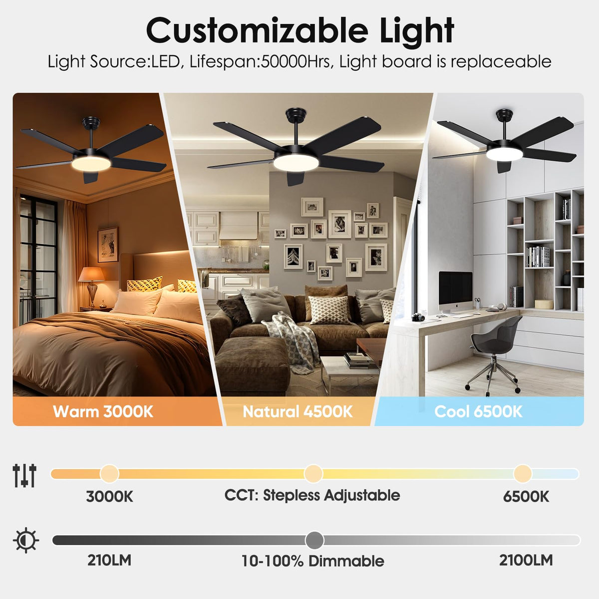 Ropelux remote and app settings manage timers and light.