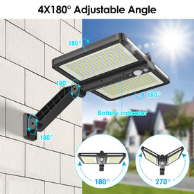 Ropelux easy installation with two solar panels and mounting options