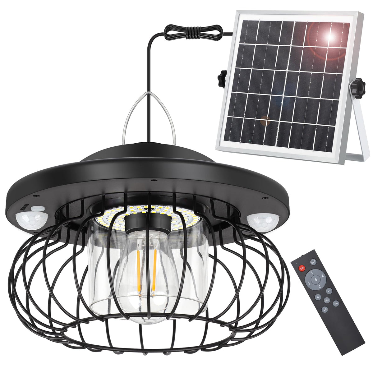 Ropelux Solar Shed Light 2000lm for outdoor illumination of sheds and garages.