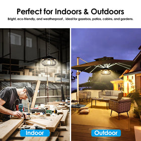 Ropelux Solar Shed Light IP65 durable design withstands rain and wind.