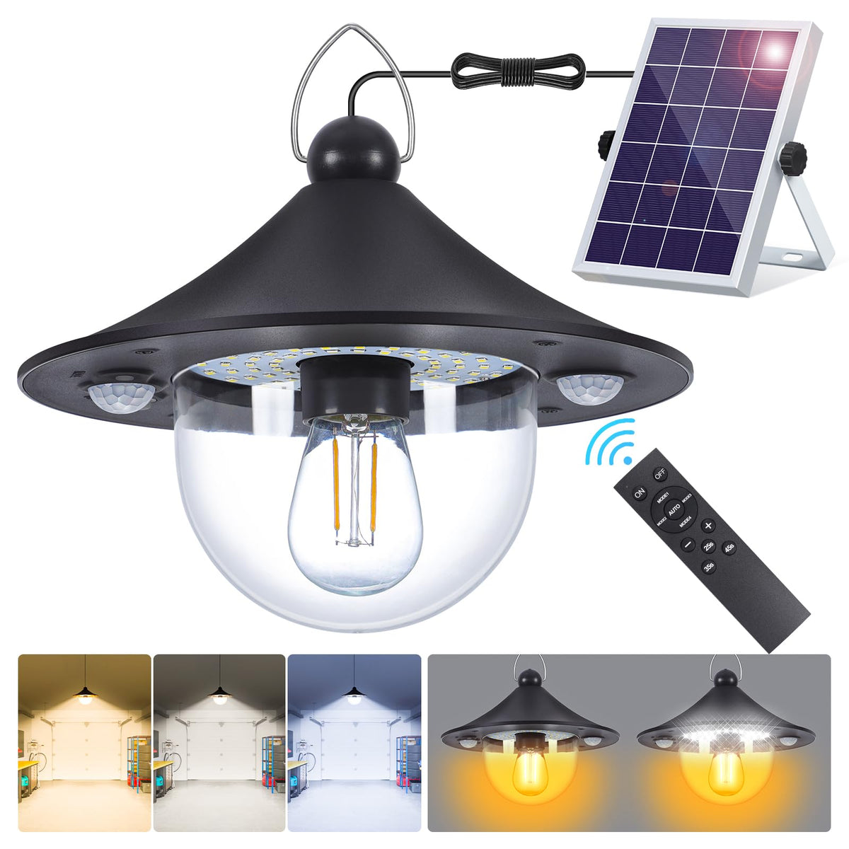 Ropelux solar shed light remote control for easy operation