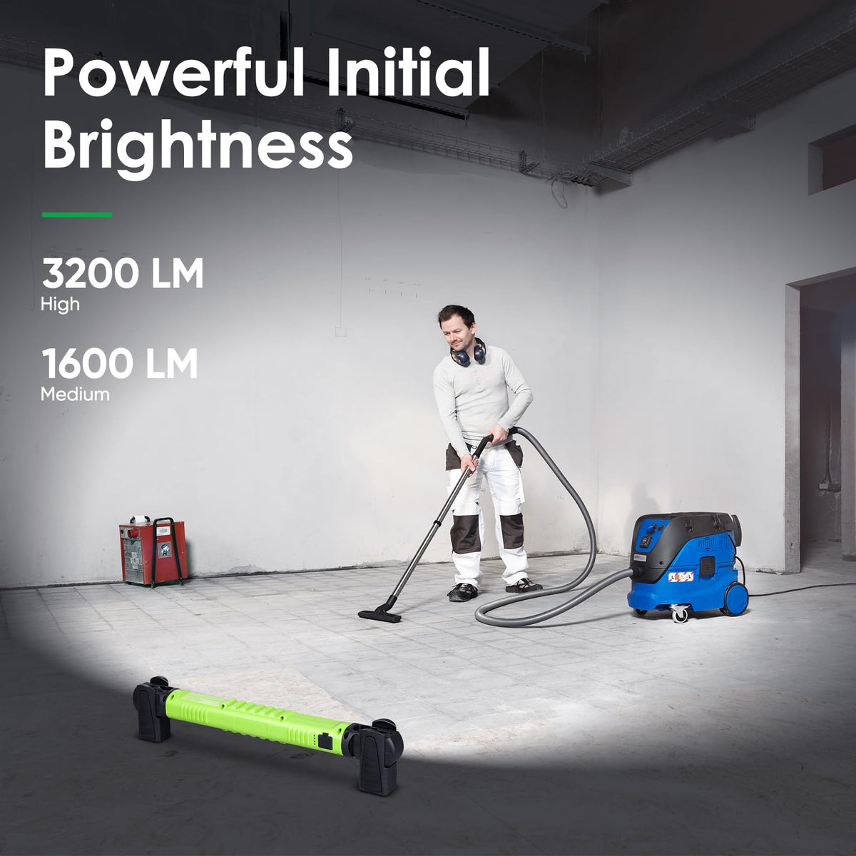 Ropelux light displaying three lighting modes for various tasks