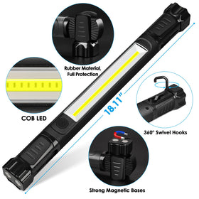 Ropelux rugged ABS shell protects the work light during tough mechanical tasks.