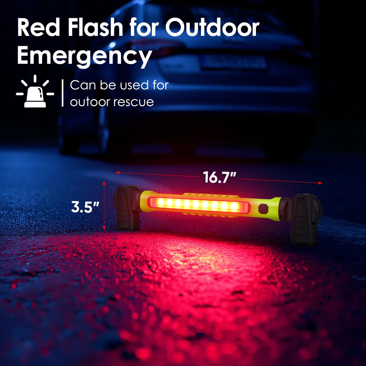 Ropelux work light used indoors and outdoors for versatile lighting