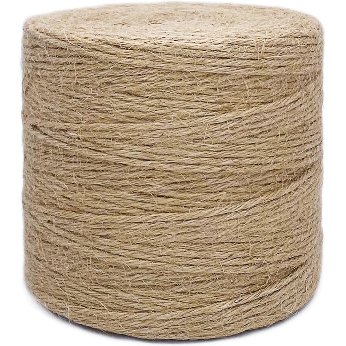 Rophomor 1000ft jute twine 3mm natural roll for durable gardening and crafting.