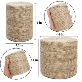 Rophomor jute twine crafts-wrapping for rustic décor and gift wrapping.