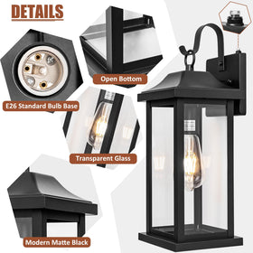 Roravilila matte black finish complements modern exterior decor