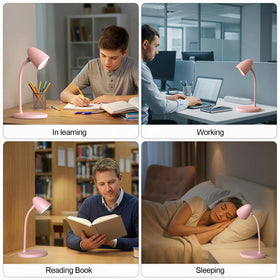 RORENSE desk lamp provides dimmable brightness for focused study sessions.