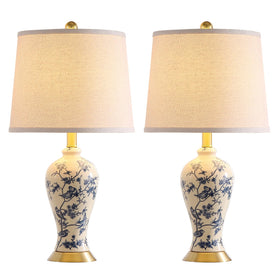 RORIA paired lamps on a sideboard adding symmetry and soft illumination
