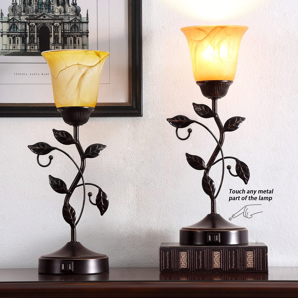 RORIANO 3-way dimmable lamp for adjustable bedside brightness