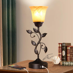 RORIANO bronze finish leaf base adds vintage decorative detail