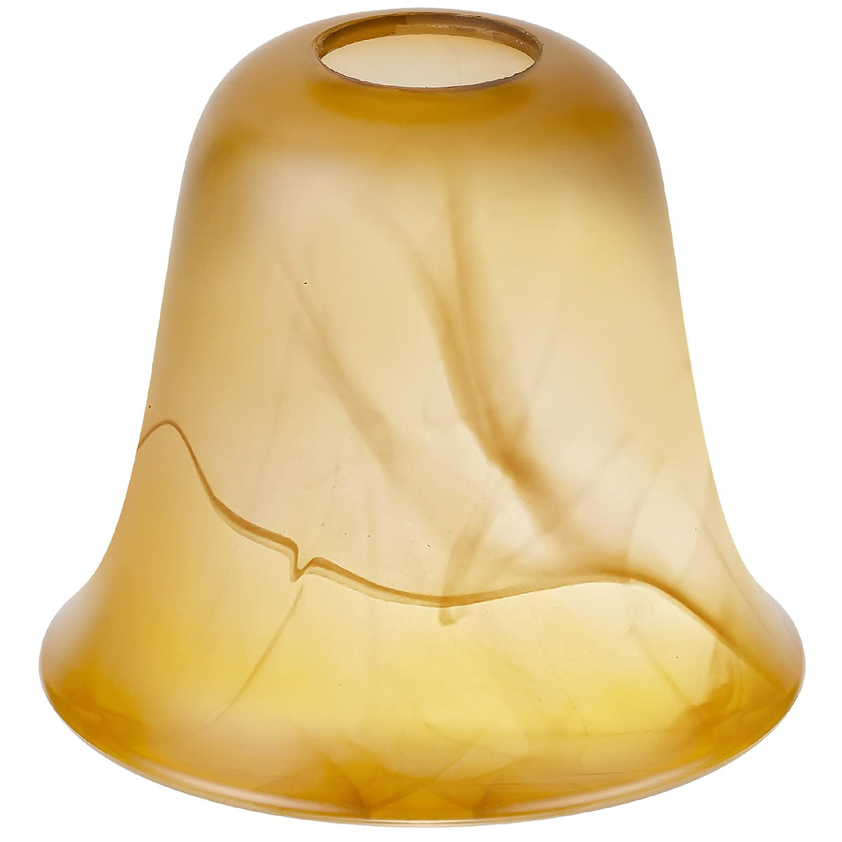 RORIANO Cracks Amber Glass Shade closeup showing crackle texture for vintage ambiance