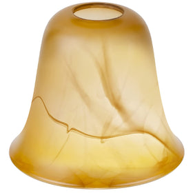 RORIANO Cracks Amber Glass Shade closeup showing crackle texture for vintage ambiance