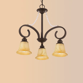 RORIANO crackled amber shade adds vintage charm to any space