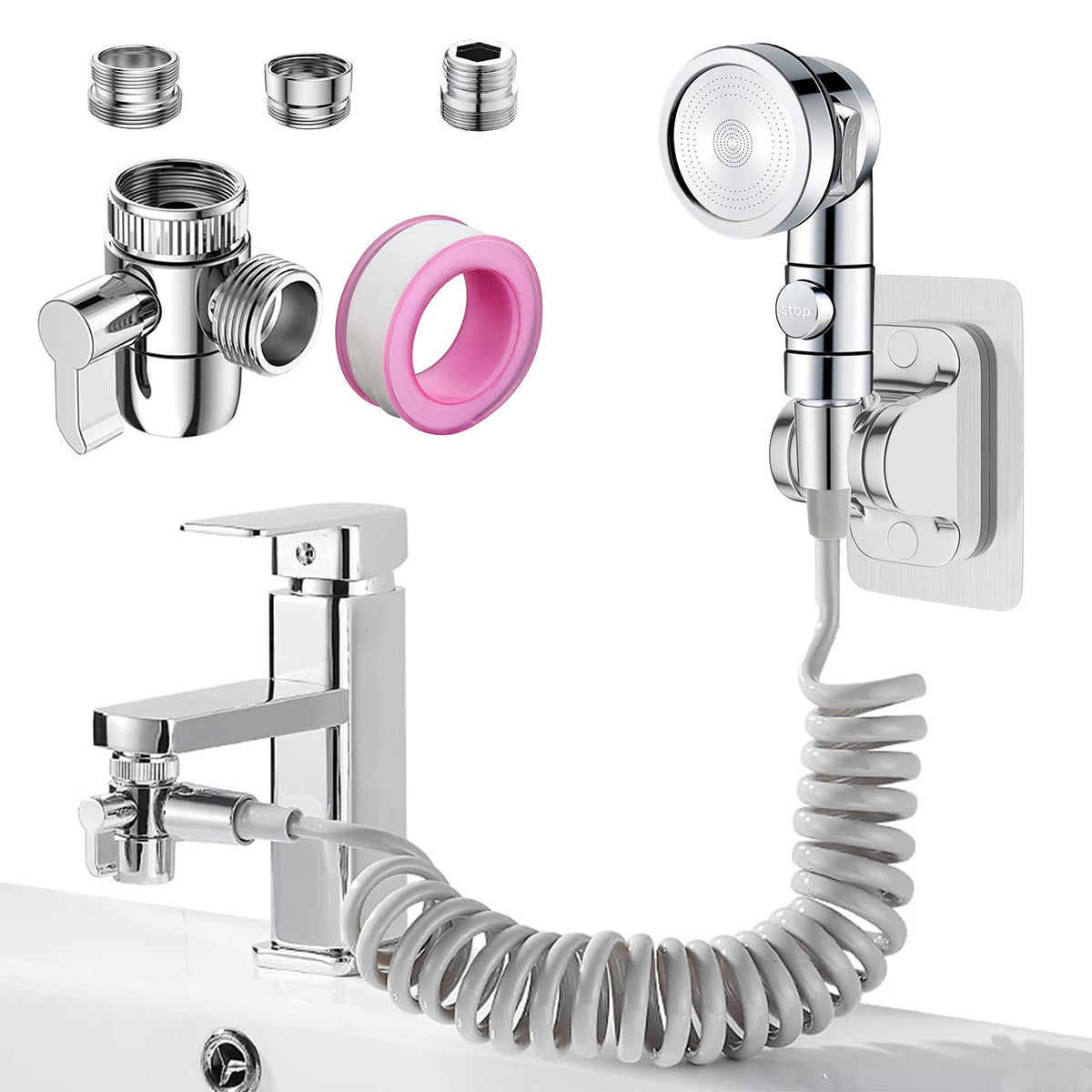 Roscid sprayer head with 3 spray modes for versatile cleaning.
