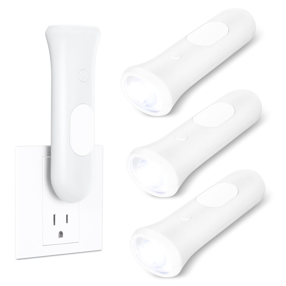 ROSEX 4-in-1 emergency light on wall during outage for instant illumination