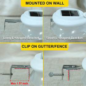 Fence clip-install option for versatile ROSHWEY placement