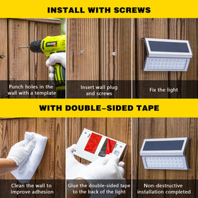ROSHWEY auto on/off sensor ensures lights only when needed at night.