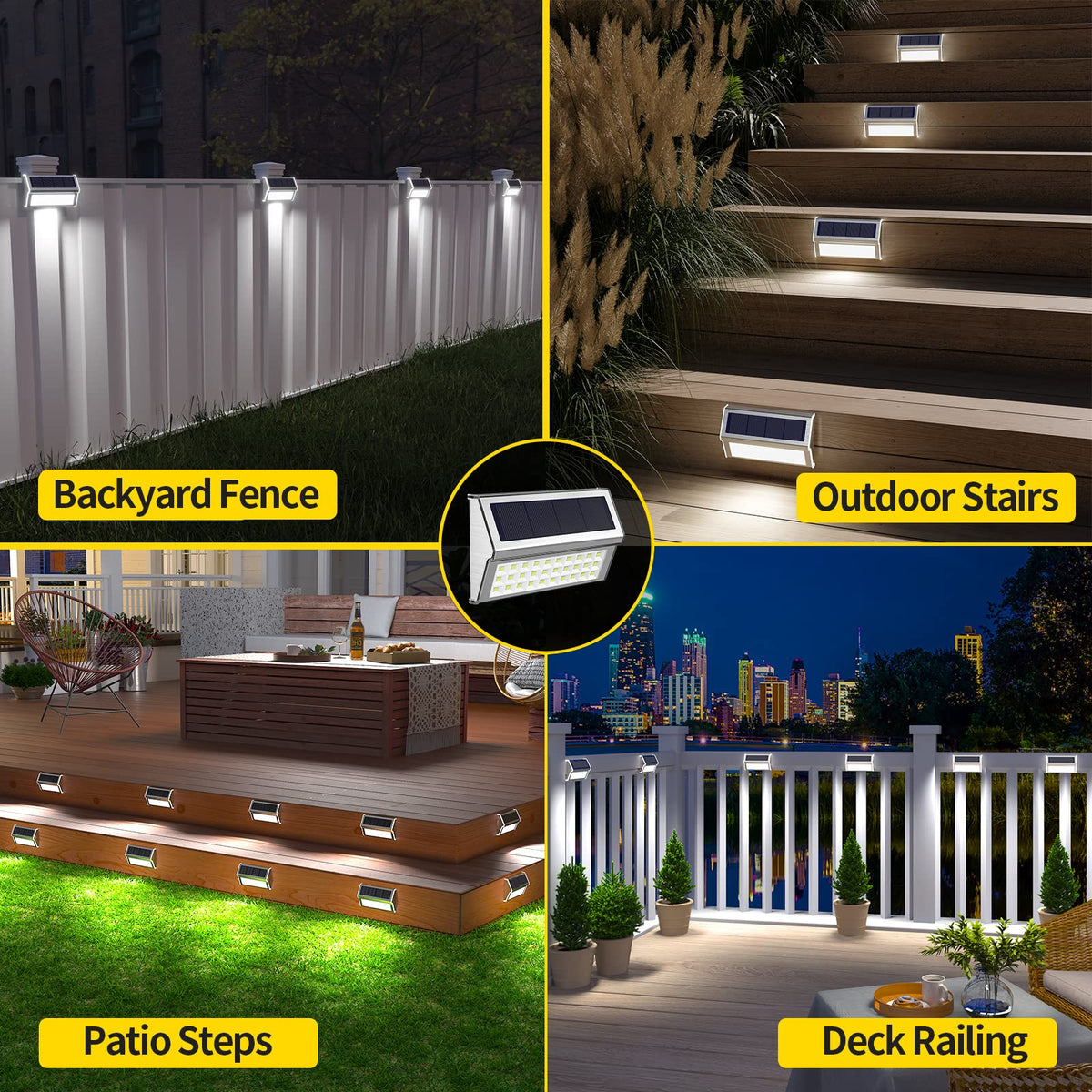 ROSHWEY stainless steel build offers durable, modern curb appeal for decks and fences.