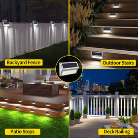ROSHWEY stainless steel build offers durable, modern curb appeal for decks and fences.