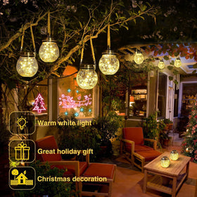 ROSHWEY lanterns with 30 LEDs provide gentle outdoor illumination