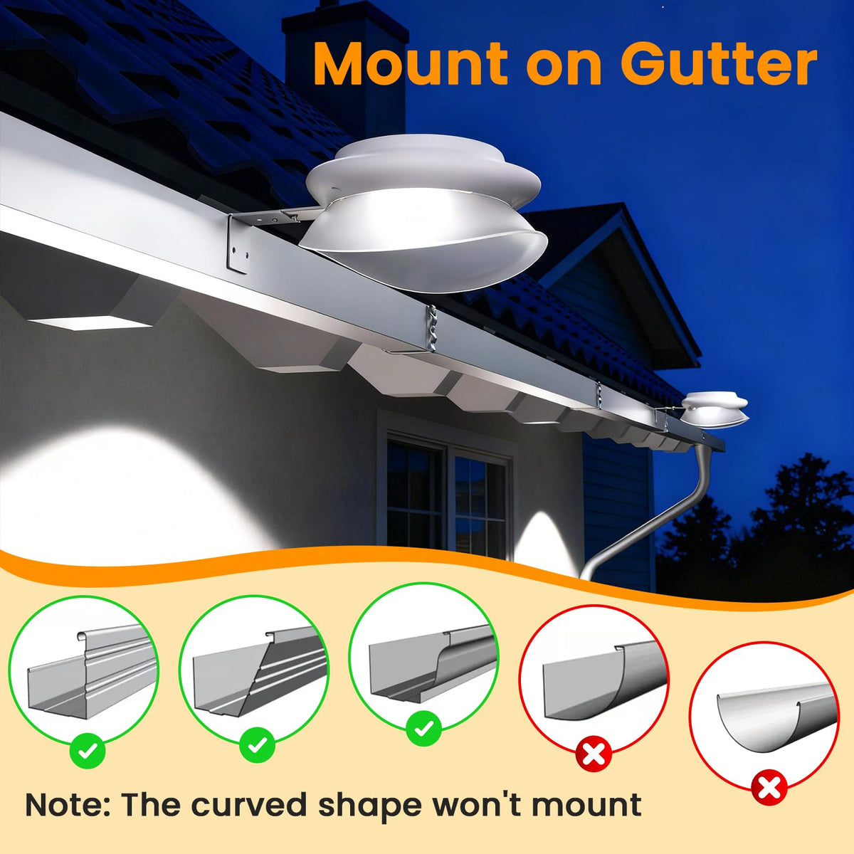 ROSHWEY UFO-design outdoor light adds decorative, modern touch