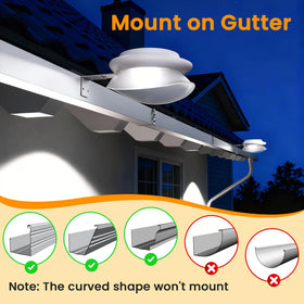ROSHWEY UFO-design outdoor light adds decorative, modern touch