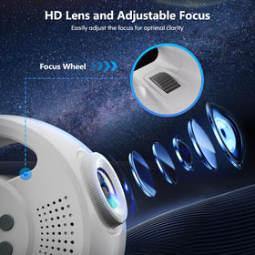 Rossetta 3D Galaxy Projector adjustable focal length for sharp images