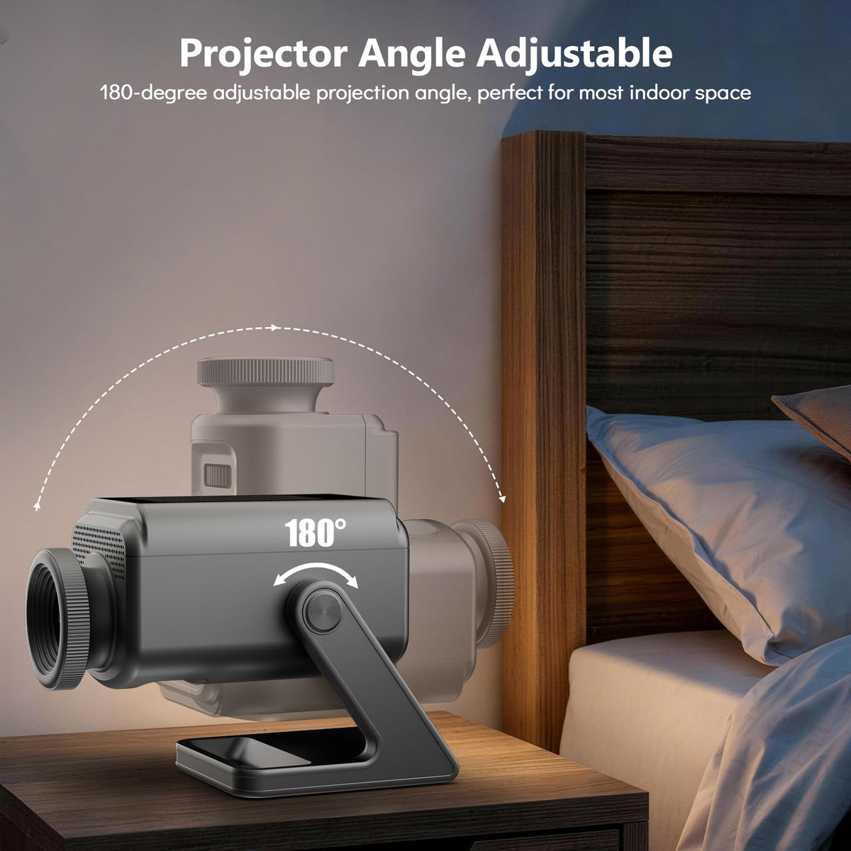Rossetta 3D Projector Bluetooth speaker mode adds wireless audio to scenes.