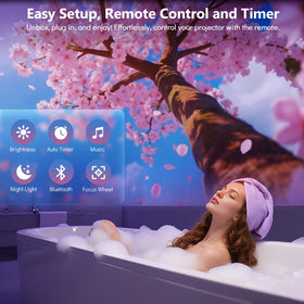 Rossetta 3D Projector focus wheel enables precise wall or ceiling clarity.