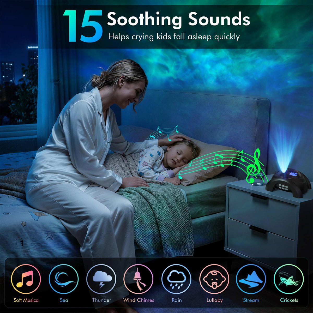 Rossetta star projector showcasing 58 effects for immersive visuals